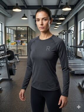 Ragdoll Charcoal Long Sleeve Athletic Tee